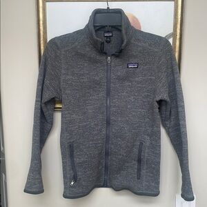Boys Patagonia Charcoal Heather Full-Zip Jacket
